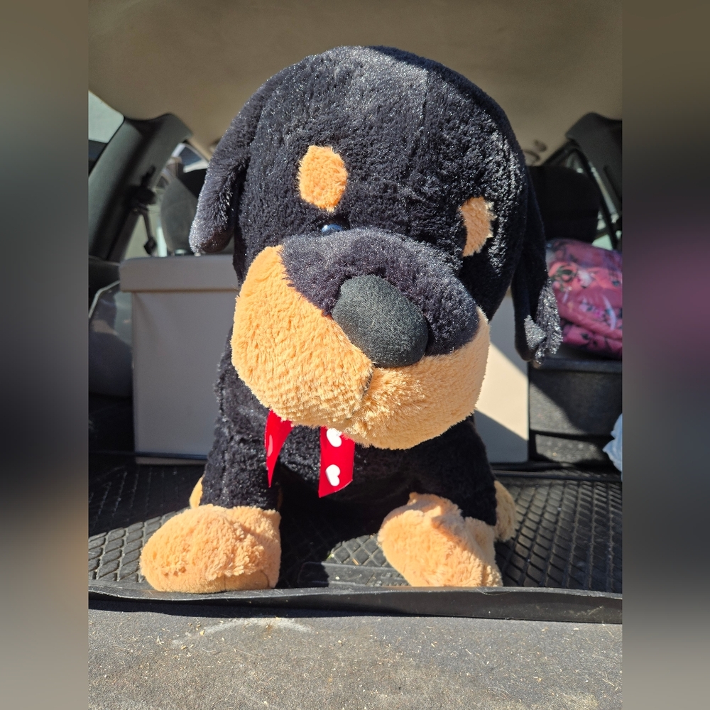 Large Rottweiler Dog Stuffed Animal